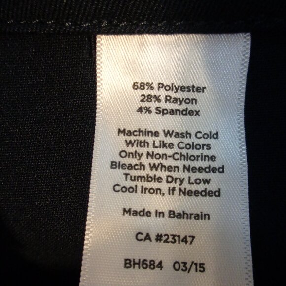 NWT Talbots Heritage Black Career Pants Dress Slacks for Work Side Zipper - Picture 4 of 7